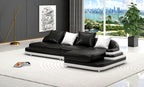Lillian Mini Modern Leather Sectional
