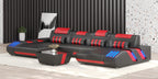 Cosmo Double Chaise U-Shape LED Sectional - Ultimate Lounge Sofa