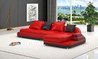 Lillian Mini Modern Leather Sectional