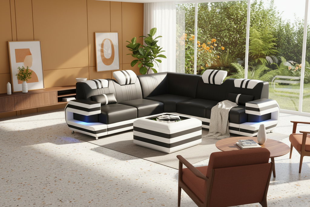Aura Corner Sectional mid-century