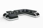 Blaylock Modern Sectional Sofa with LED Light