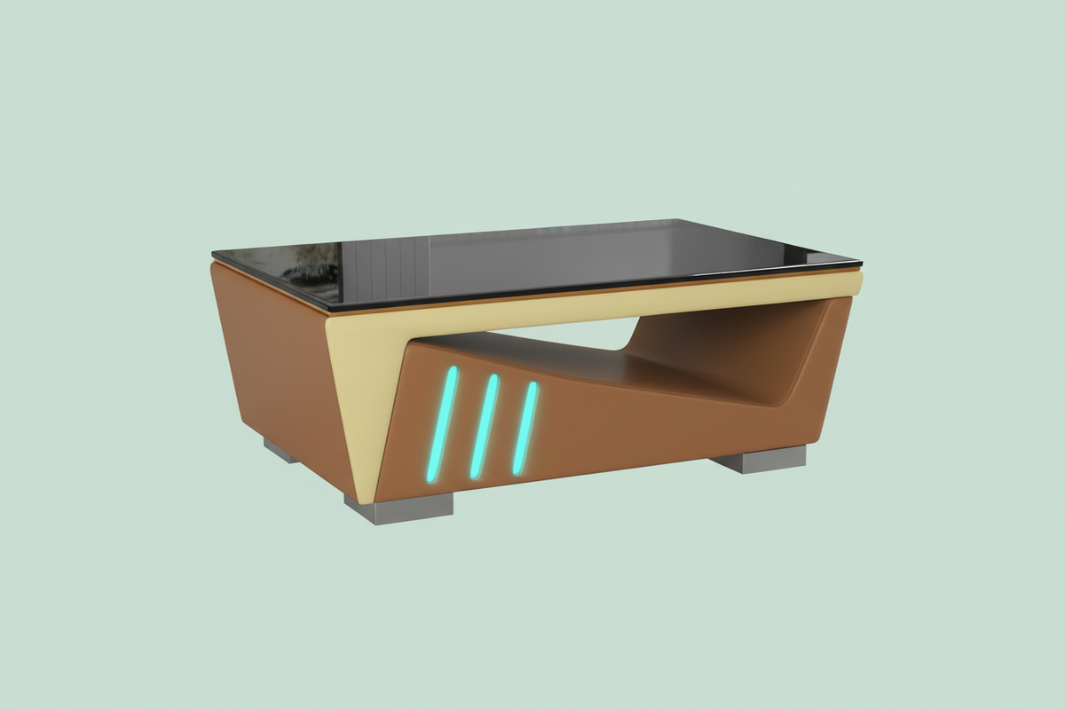 ARENA Coffee Table - Mint green background lifestyle shot