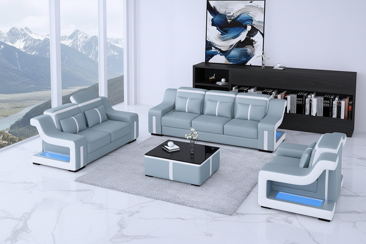 Lisa bluish gray penthouse