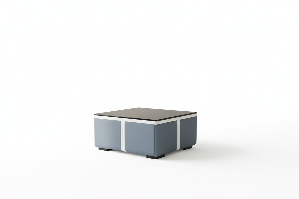 Lisa Coffee Table - Front Three-Quarter View Empty