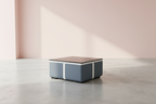 Lisa Coffee Table - Soft Pastel Pink Background