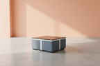 Lisa Coffee Table - Soft Peach Coral Background