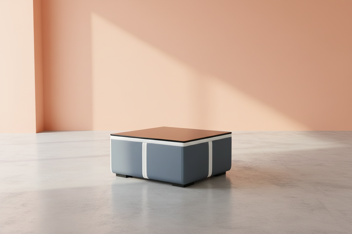 Lisa Coffee Table - Soft Peach Coral Background