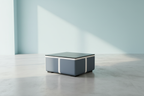 Lisa Coffee Table - Soft Sky Blue Background