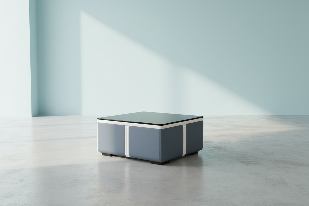 Lisa Coffee Table - Soft Sky Blue Background