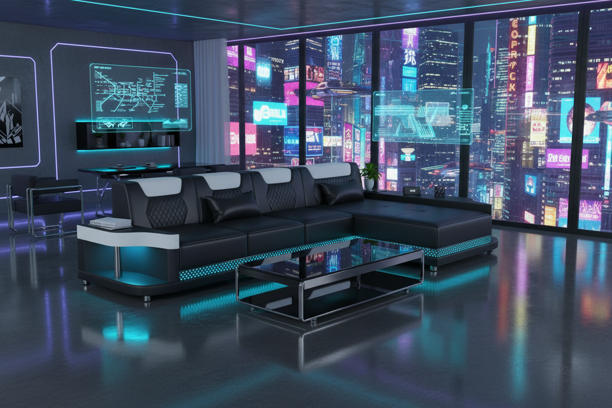 NEXA Compact Sectional - Cyberpunk