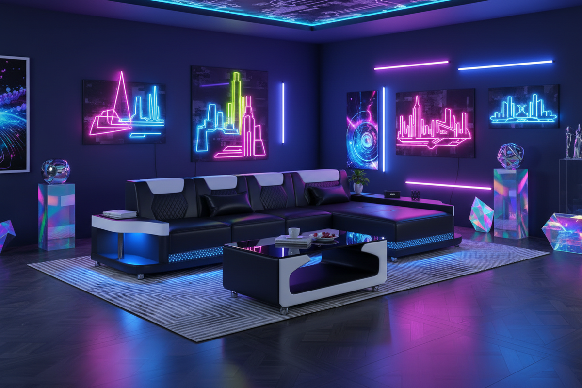 NEXA Compact Sectional - Neon Art