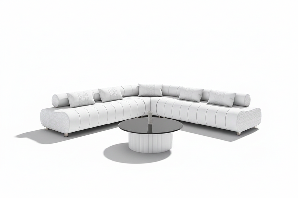 Puffer Modern Leather Sectional