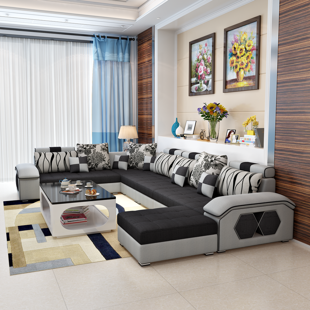 Selena Style B Modular Tufted Sectional